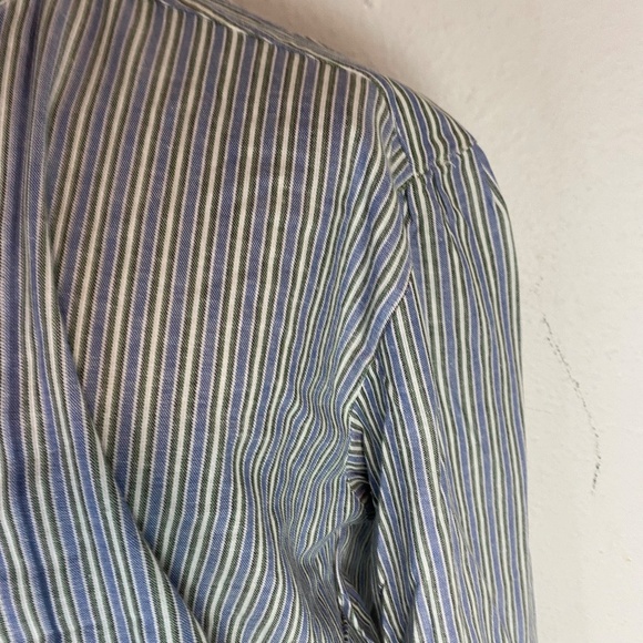Gossl Mens Shirt Button Up Striped Long Sleeve (41) (L) New with Tags - Picture 7 of 13